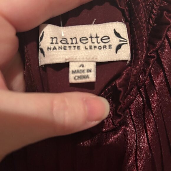 Nanette by Nanette Lepore Maroon Party Dress, Size 4 – Elegant - Picture 4 of 10